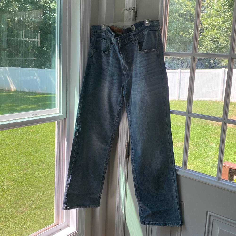 Tk Axel Jeans Men 38x32 Slim Boot Cut Stretch